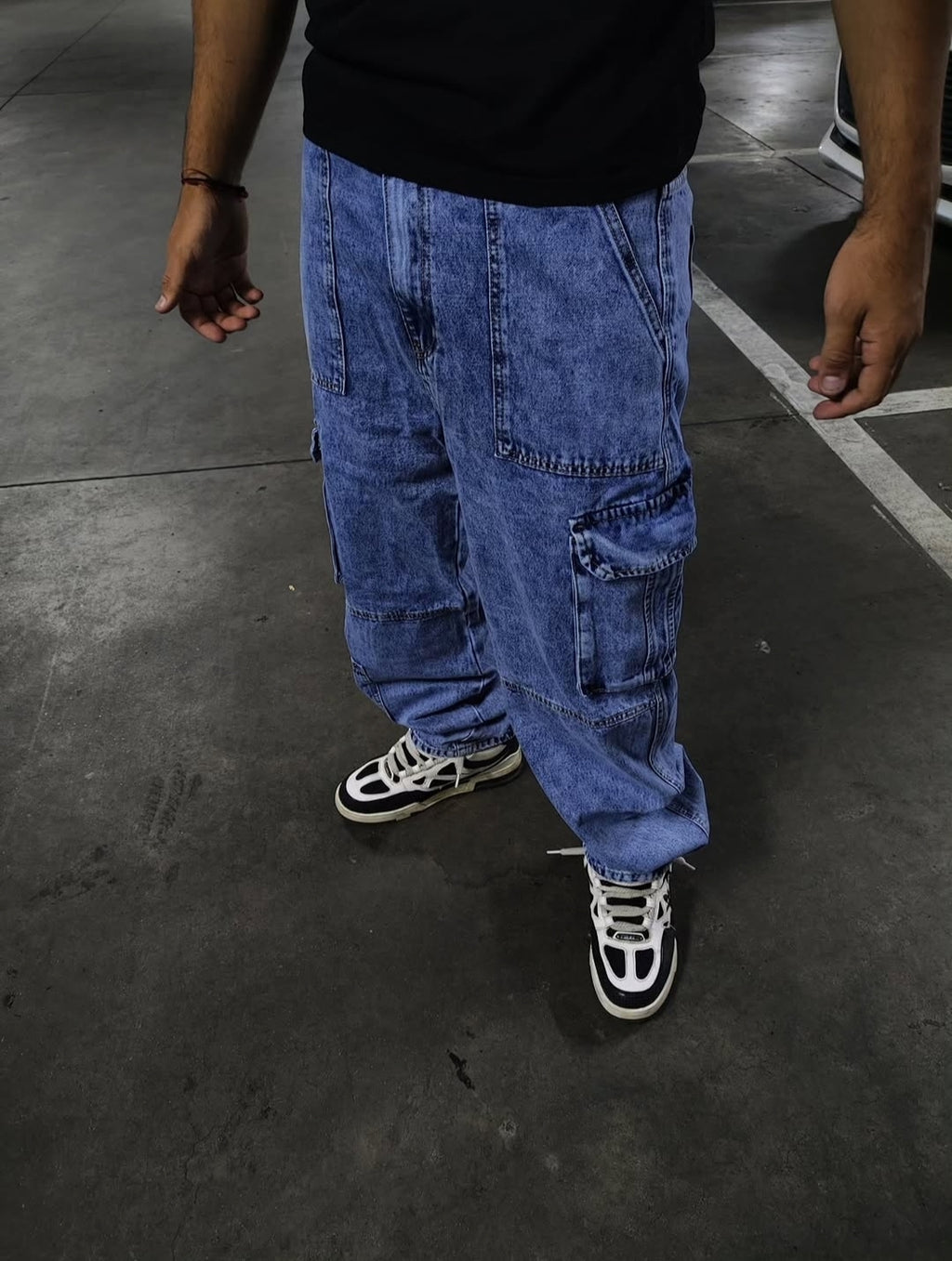 Jeans Cargo Frost Blue