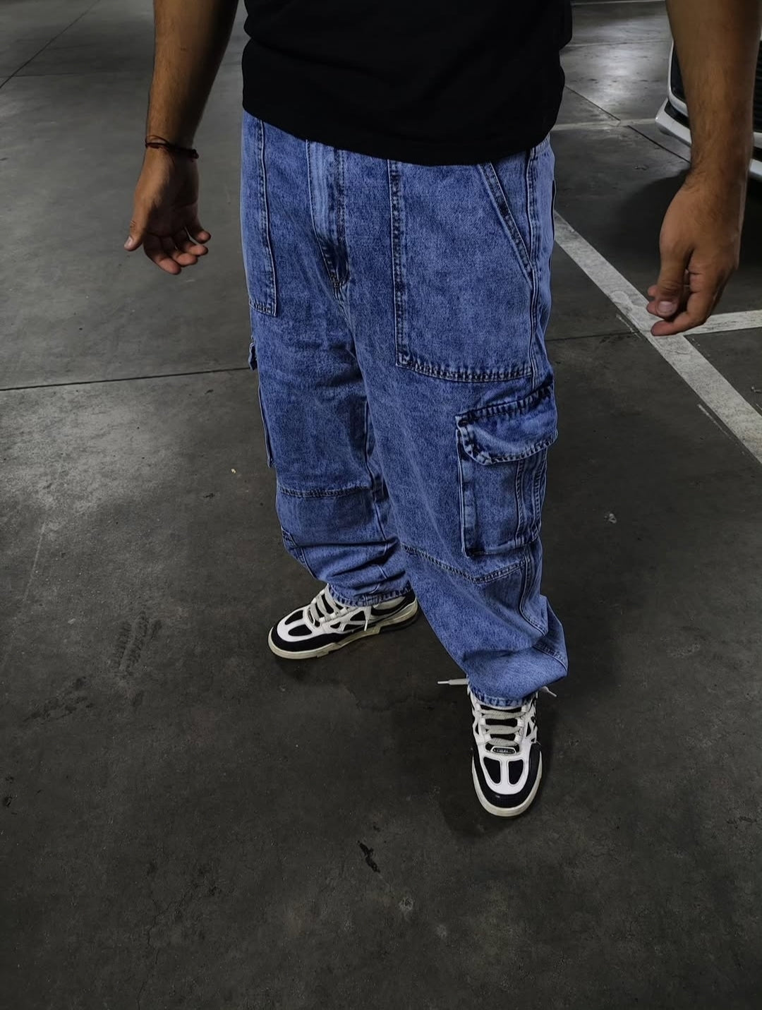 Jeans Cargo Frost Blue