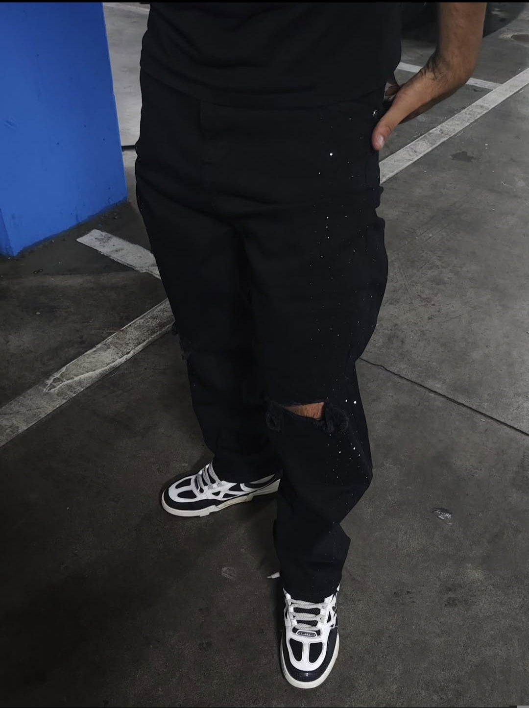 Jeans Cosmos Black Rasgado