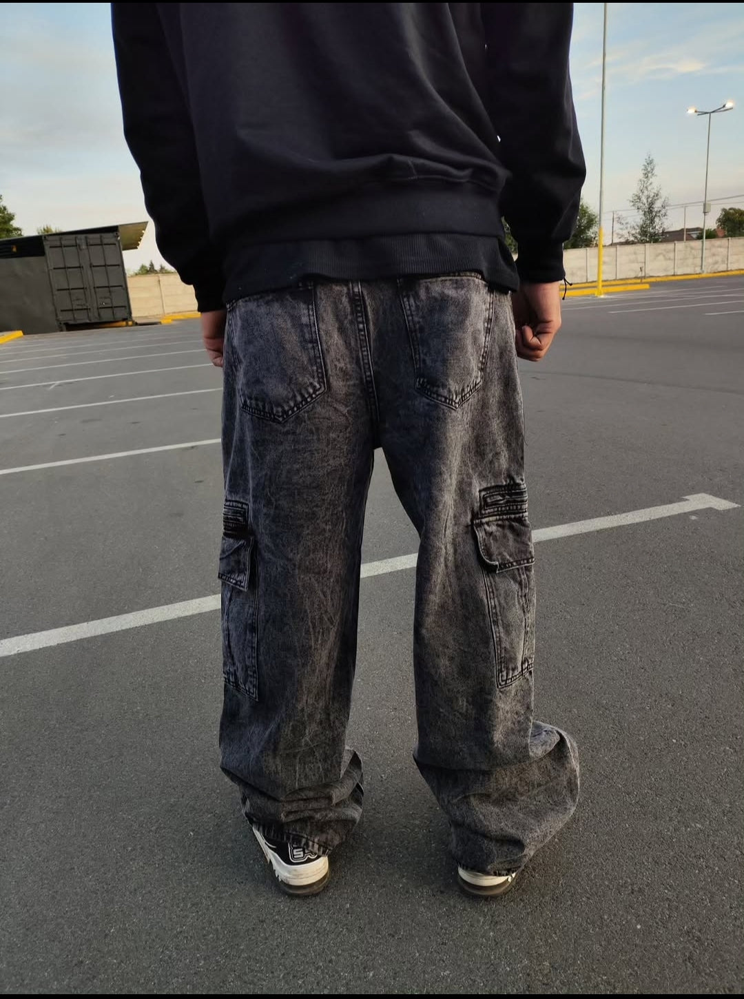 Jeans Cargo Baggy Smoke